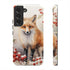 Christmas Fox in a Wreath of Red Berries - Impact Resistant Phone Case Samsung Galaxy S22 Matte